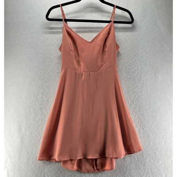 Forever 21 Dresses & Skirts - FOREVER 21 Dress Size M Cocktail Cami Mini Bow Backless Spaghetti Strap Pink